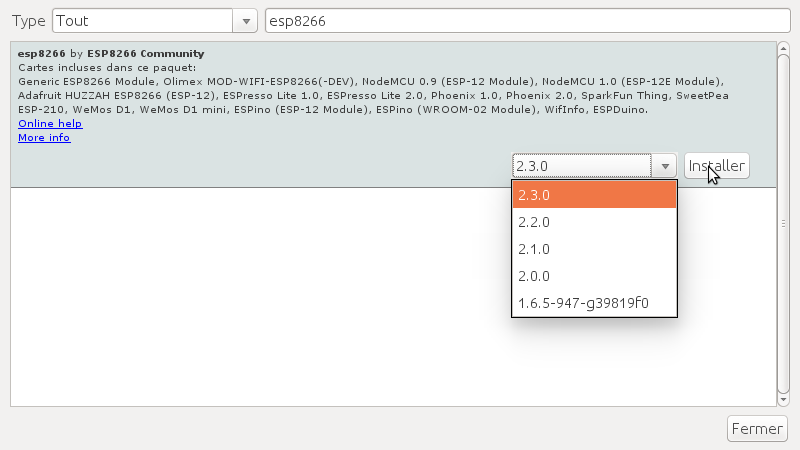 Module ESP8266 community